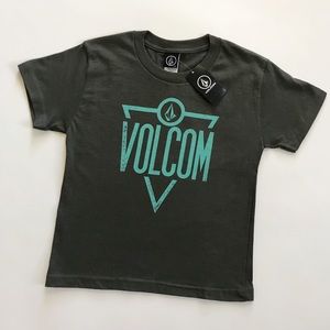 ☀️ Volcom | Boys Gray Volcom Logo Tee